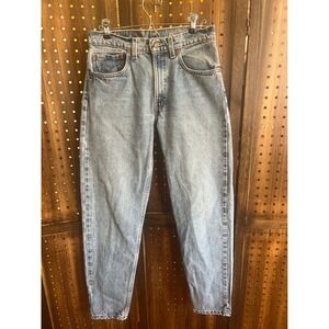 Levi's 550 Light Wash Jeans Men's 31x33 Relaxed Fit Tapered Leg Vtg 1995 USA